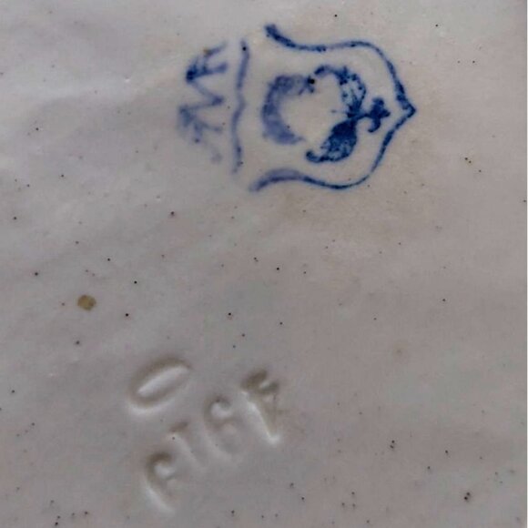 Antique Signed Max Roesler Pierced Porcelain Floral Basket Germany #4919 - Picture 8 of 8